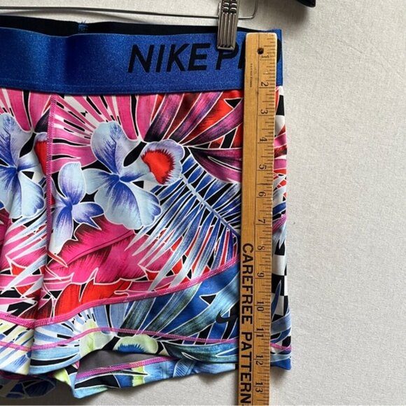 Nike Pro tropical print seamless shorts Sz XXL - Picture 8 of 10